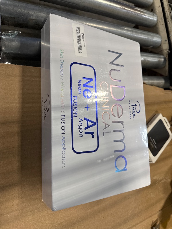 Photo 1 of **NEW/FACTORY SEALED** NuDerma Clinical Skin Therapy Wand - Portable Skin Therapy Machine w 6 Fusion Neon + Argon Wands – Anti Aging - Clarifying - Skin Tightening & Radiance - Wrinkle Reducing