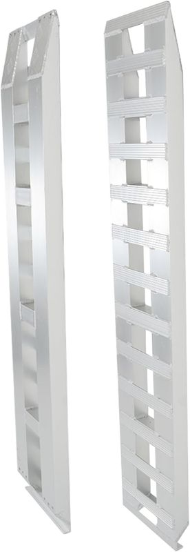 Photo 1 of  1 Pair 72inch x14 inch Aluminum Ramps Trailer Ramps 6500Lbs Hook Ramp
