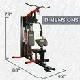 Photo 1 of ***PARTS ONLY*** Fitvids LX760 Multifunctional Full Home Gym System Workout Station with 122.5 Lbs Weight Stack, One Station with Leg Training Pedal, Comes with