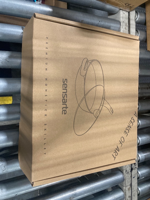 Photo 1 of SENSARTE Nonstick Frying Pan Skillet with Lid, 12 Inch Large Deep Frying Pan, 5 Qt Non Stick Saute Pan with Cover, Induction Pan, Healthy Non Toxic Cooking Pan with Helper Handle, PFOA PFOS Free