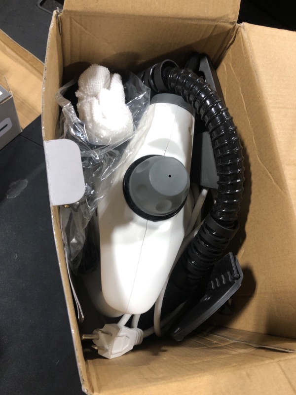 Photo 1 of Spurgehom Handheld Steam Cleaner, Portable Steamer with Large Capacity,11-Piece Accessory Set for Floor, Car, Carpet, Upholstery, Couch, Tile, Windows Cleaning (Grey)