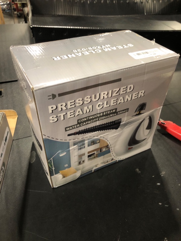 Photo 1 of Spurgehom Handheld Steam Cleaner, Portable Steamer with Large Capacity,11-Piece Accessory Set for Floor, Car, Carpet, Upholstery, Couch, Tile, Windows Cleaning (Grey)