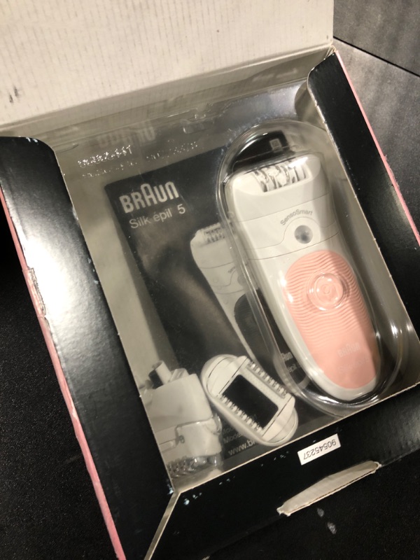 Photo 1 of **MISSING CHARGER**Braun Epilator Silk-épil 5 5-620, Hair Removal Device, Epilator for Women, Shaver & Trimmer, Cordless, Rechargeable, Wet & Dry, 6 Piece Set