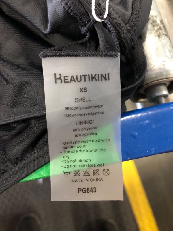 Photo 1 of ***SIZE XS*** Beautikini Period Swimwear Women's One Piece Leakproof Menstrual Bathing Suit Racerback Swimsuit for Teens Girls Black XS