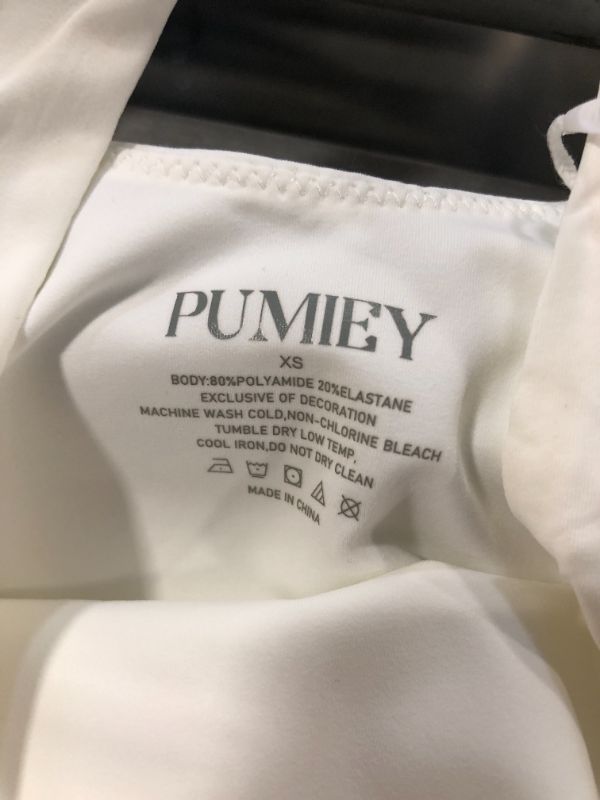 Photo 1 of ***XS SIZE*** PUMIEY Bodysuit for Women Square Neck Sleeveless Tank Top Body Suits Women Clothing Splash white X-Small