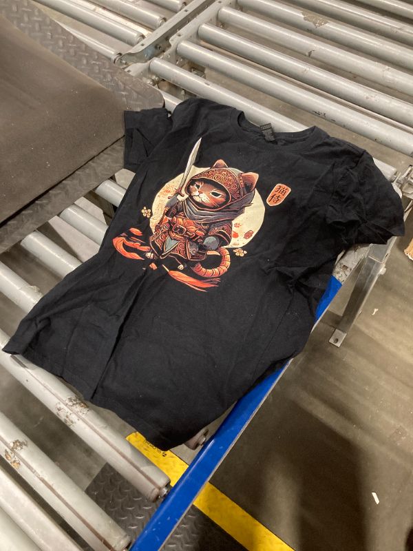 Photo 1 of ***SMALL SIZE*** Japanese Samurai Cat Tattoo Kawaii Ninja Cat T-Shirt