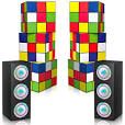 Photo 1 of 8 Pcs 80s 90s Party Decorations Paper Hip Hop Party Decorations Include 16.5 x 5.9 x 5.9 Inches Large Boombox Boxes and 11.8 x 11.8 x 11.8 Inches Cube Box for 1980s 1990s Birthday Party Supplies