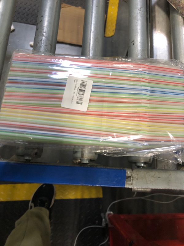 Photo 1 of 200 Pcs Plastic Straws Disposable -Straws Drinking Plastic -8.8inch Long Bendy Straws -Flexible Bendable Drinking Straw
