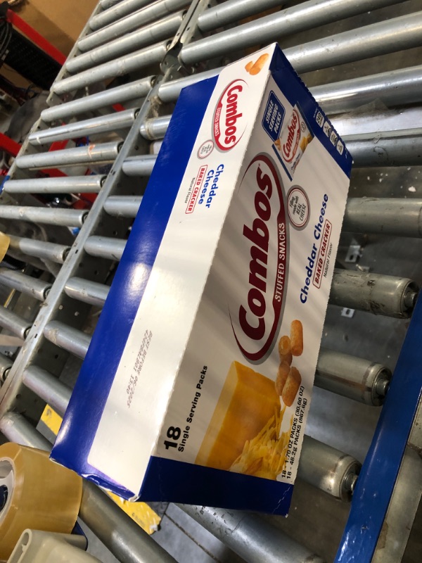 Photo 1 of 
COMBOS Cheese Snacks - Cheddar Cheese Snack Bags 1.8 Ounce, Pack of 18, Baked Cracker Snack COMBOS Bulk Box