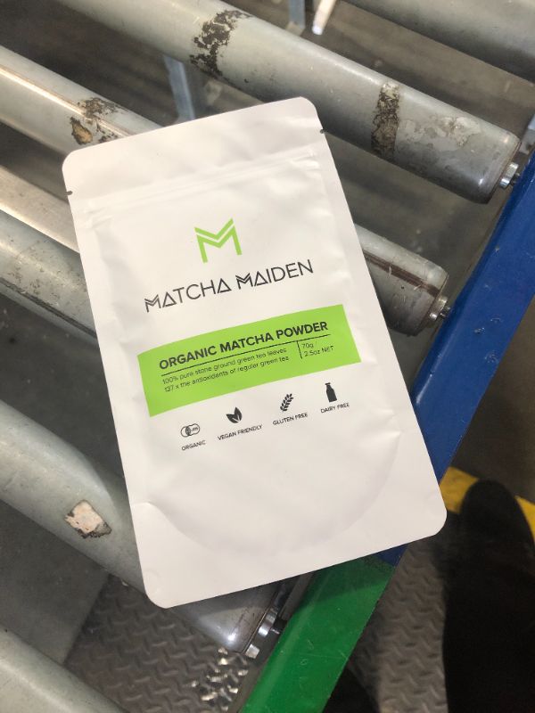 Photo 1 of ***BEST BEFORE 30APR2025*** Matcha Maiden Organic Matcha Powder - 70g (2.47oz). Organic Japanese Matcha made from 100% Pure Stone Ground Green Tea Leaves
