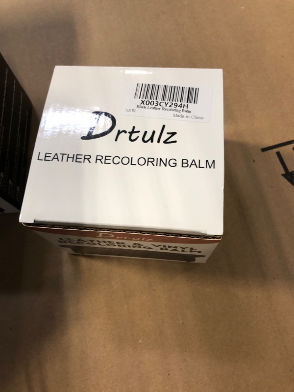 Photo 1 of drtulz Black Leather Recoloring Balm, Leather Color Restorer Conditioner, Leather Repair Kits for Vinyl Furniture, Sofa, Car Seats, Shoes - Repair Leather Color on Faded & Scratched Leather Couches