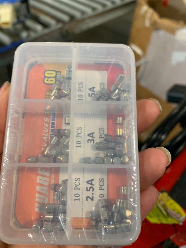 Photo 1 of 12 Values 60 Pcs 6x30 mm Slow Blow Glass Fuse 0.24x1.18 Inch 250 V Volt T 0.5 1 2 3 4 5 6 7 8 10 15 20 A amp Assortment Kit