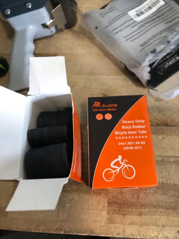 Photo 1 of 2-Pcs 24" Bike Tubes 24x1.50/1.75 AV32mm Schrader Valve 24" Bicycle Tube Compatible with 24 x 1.50 24 x 1.60 24x1.70 24 x 1.75 Bike Tire Tubes