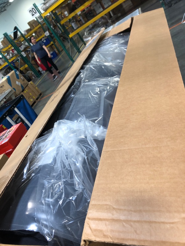 Photo 1 of Mozaic Full Size 8-inch Cotton Twill Gel Memory Foam Futon Mattress, Black