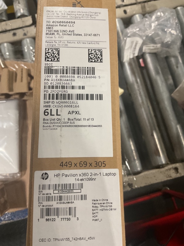 Photo 1 of HP Pavilion x360 14 inch Laptop, FHD Touchscreen, 13th Generation Intel Core i3-1315U, 8 GB RAM, 256 GB SSD, Intel UHD Graphics, Windows 11 Home, 14-ek1099nr (2024)