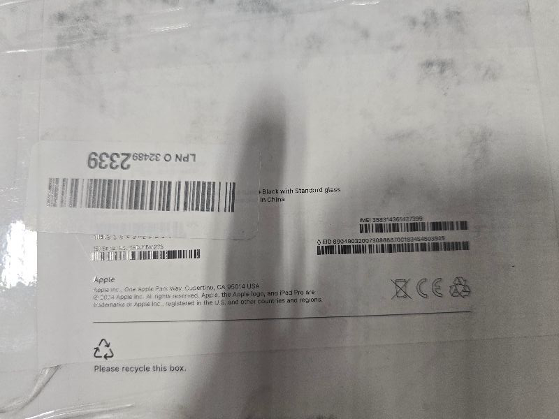 Photo 1 of **LOCKED***Apple iPad Pro 11-Inch (M4): Built for Apple Intelligence, Ultra Retina XDR Display, 256GB, 12MP Front/Back Camera, LiDAR Scanner, Wi-Fi 6E + 5G Cellular, All-Day Battery Life — Space Black. 