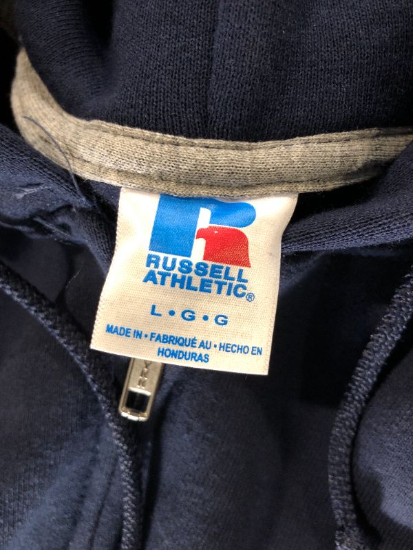 Photo 1 of ***LARGE SIZE*** Russell Athletic Men's Dri-Power Fleece 1/4 Zip Cadet, Navy
