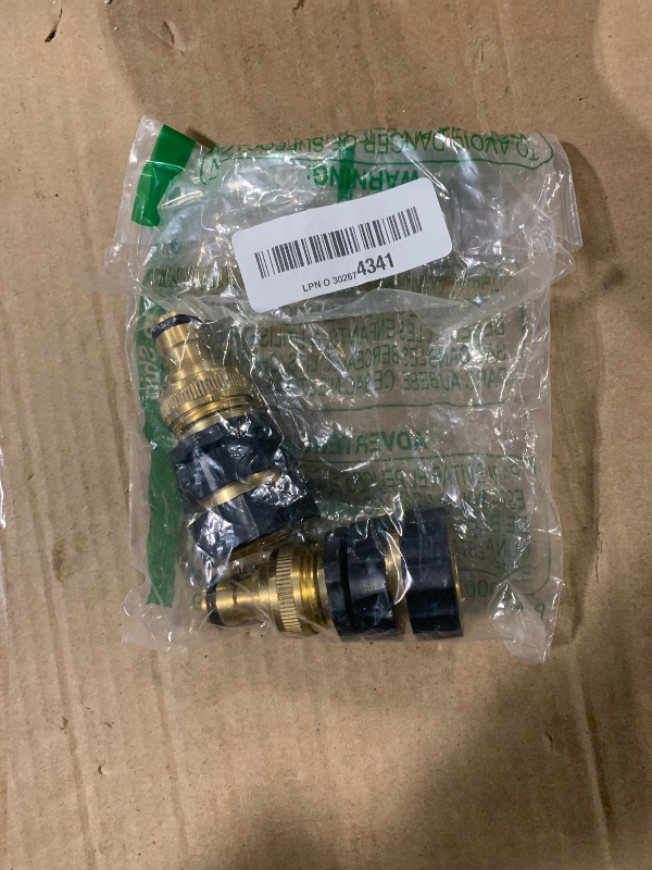 Photo 1 of Lifynste 3/4 Inch Garden Hose Quick Connector Fittings, Easy Connector Fitting, Male and Female Set, (2)