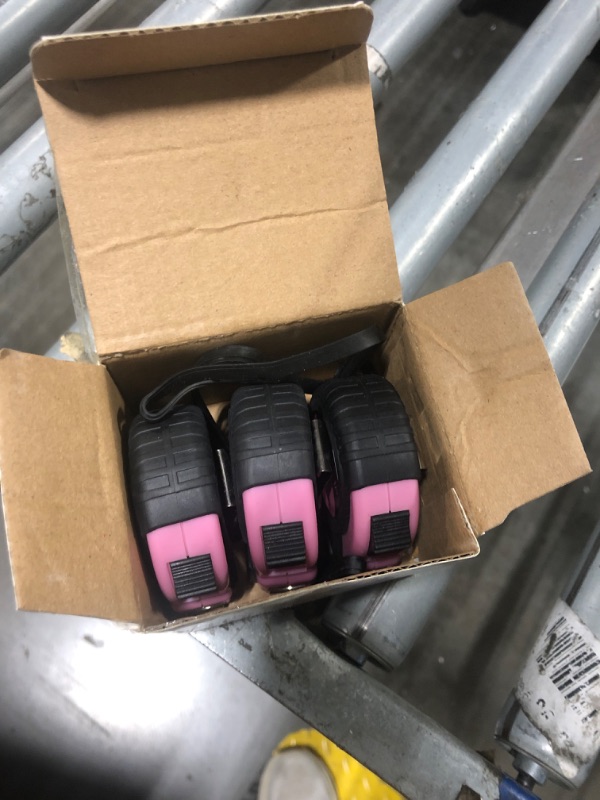 View 3 of Lichamp Small Tape Measure 10 Feet, Pink Tape Measure Mini 3 Pack 10ft x 1/2in with 1/8 Fractions, 0310PK
