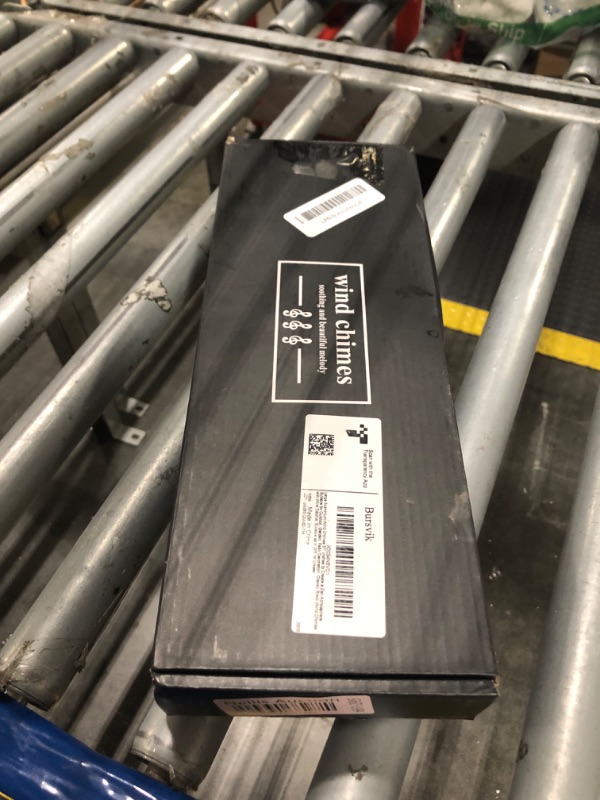 Photo 1 of Bursvik Large Aluminium Wind Chimes 37" Inches to Create a Zen Atmosphere Suitable for Outdoor, Garden, Patio Decoration. Classic Black Wind Chimes with Wind Catcher Suitable as A Gift for Unisex