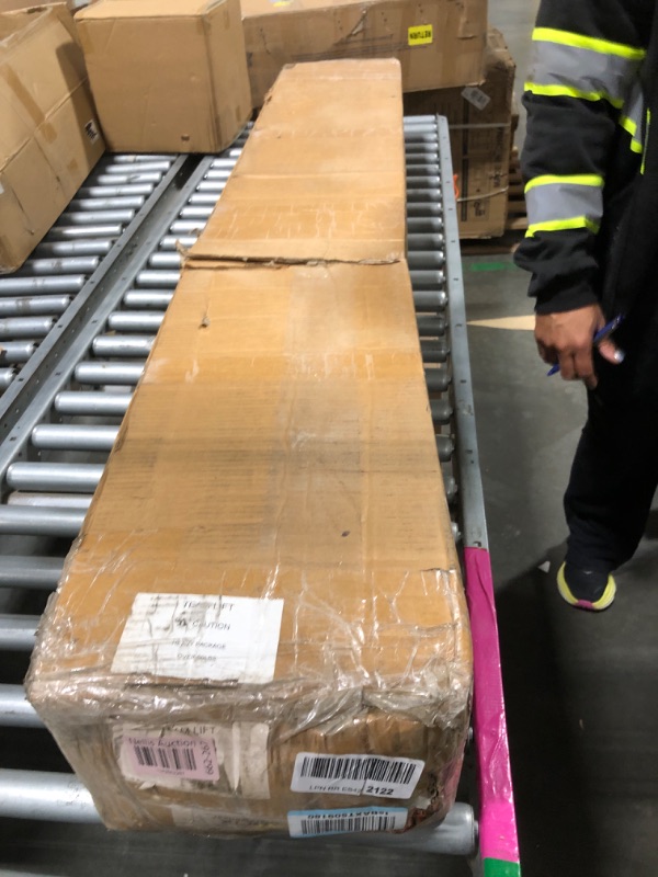 Photo 1 of MELIPRON Steel Cargo Van Roof Ladder Rack with Rear Cargo Roller Fit for RAM ProMaster 2013-2023 3 Bars