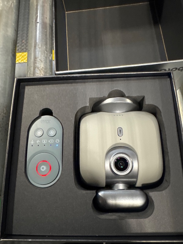 Photo 1 of XbotGo Chameleon AI Powered Sports Action Camera, Sports Gimbal Tracking System with Team and Player Tracking, COMS 4K Video, 360° Rotation, 120° FOV, Live Streaming (Lava Graphite)