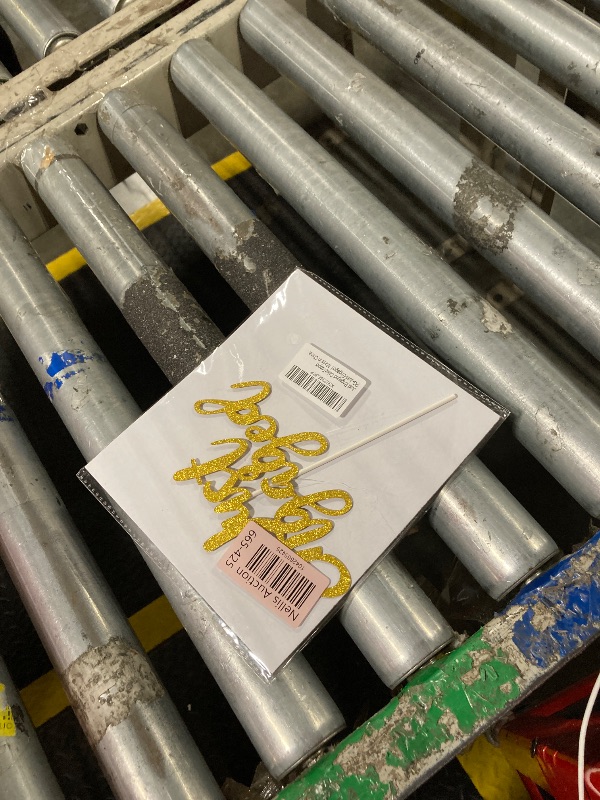 Photo 1 of Just Engaged CakeTopper for Engagement Wedding Party Decorations,Engaged AF Sign (Double Sided Gold Glitter)