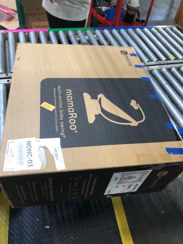 Photo 1 of 4moms MamaRoo Multi-Motion Baby Swing, Bluetooth Enabled with 5 Unique Motions, Grey