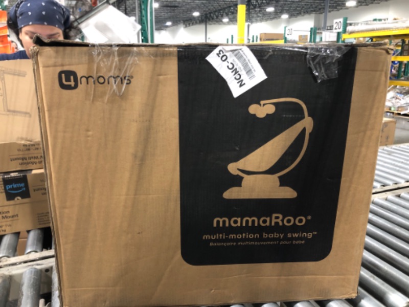 Photo 1 of 4moms MamaRoo Multi-Motion Baby Swing, Bluetooth Enabled with 5 Unique Motions, Grey