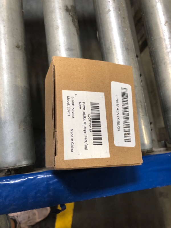 Photo 1 of Puroma Lock Box, Key Lock Box Wall Mount & Portable Combination Lockbox with Resettable Code, Security Lockbox for Outside House Keys, Apartment Realtors Spare Keys Storage (1 Pack, Gray)