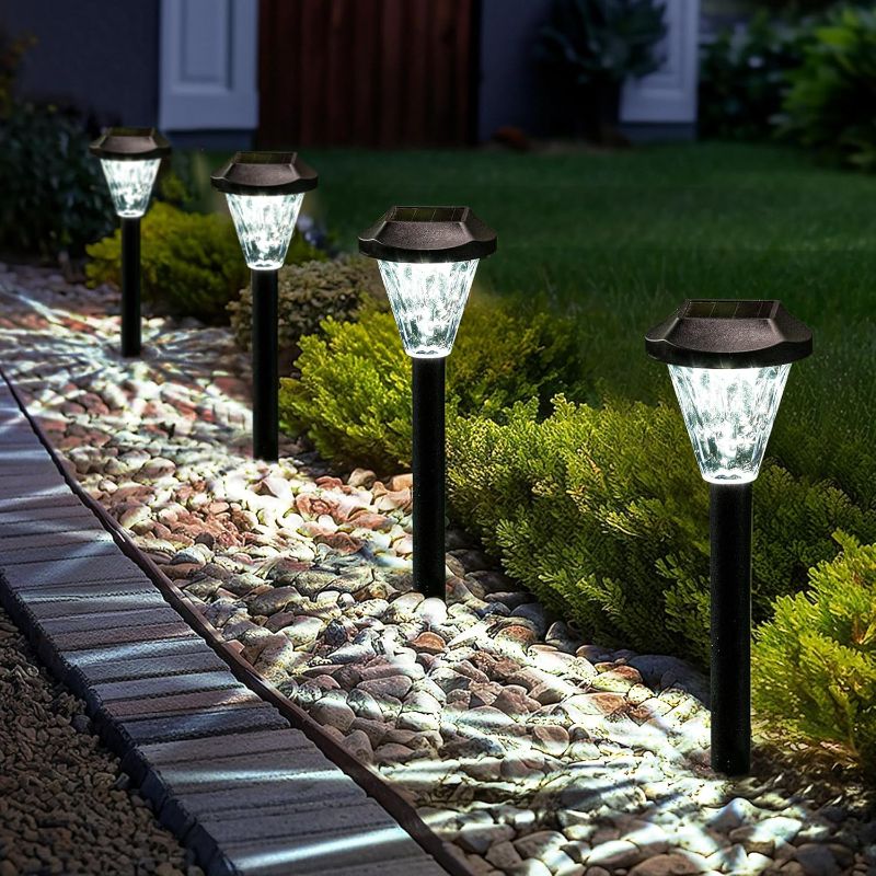 Photo 1 of 
GIGALUMI 8 Pack Solar Lights - Outdoor Waterproof, Upgraded Solar Garden Lights for Patio, Lawn, Yard and Landscap