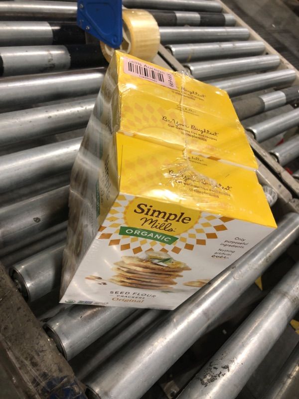 Photo 1 of **EXPIRED** Simple Mills Organic Seed Crackers, Original - Gluten Free, Vegan, Healthy Snacks, Paleo Friendly, 4.25 Ounce (Pack of 3)