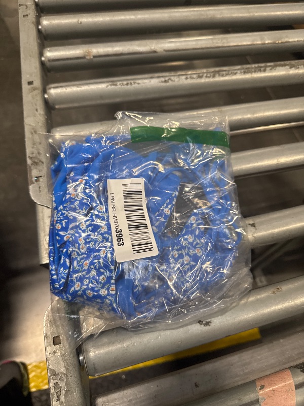 Photo 1 of ZAFUL Women's Triangle Bikini Floral String Bikini Set Two Piece Swimsuit Bathing Suits (2-Ocean Blue, S)