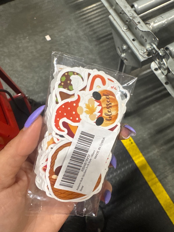 Photo 1 of 100pcs Fall Stickers Bulk: Cartoon Autumn Stickers Pumpkin Stickers Waterproof Water Bottles Stickers Teacher Stickers for Students Teens Cute Stickers for Luggage Card envelopes scrapbooks laptops