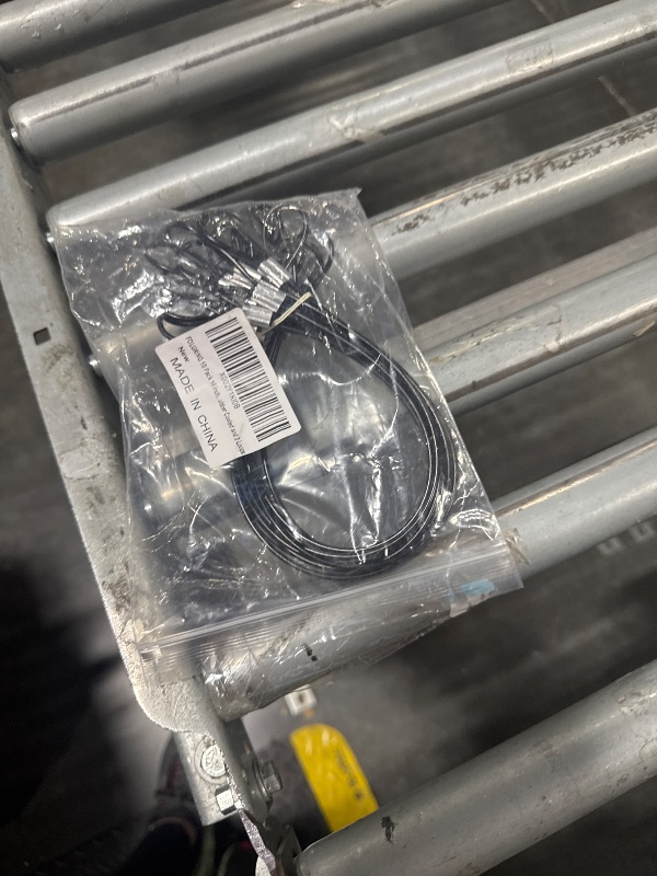 Photo 1 of FOLUXING 10 Pack 16 inch Stainless Steel Wire Rope Lanyard Cable Tether Strap with Braided Steel Rubber Coated and 2 Loops