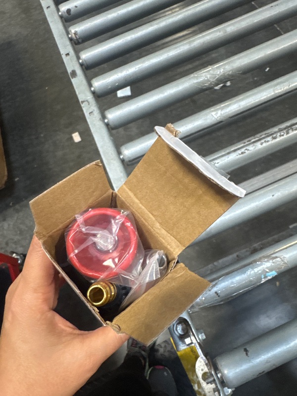 Photo 1 of FIXFANS Pressure Washer Nozzle Guard, Stainless Steel High Power Washer Nozzle Tips Set with Upgraded Rubber Protector Cover, 5Pcs Pressure Washing Nozzle Holder with 1/4" Quick Connect, Orifice 4.0