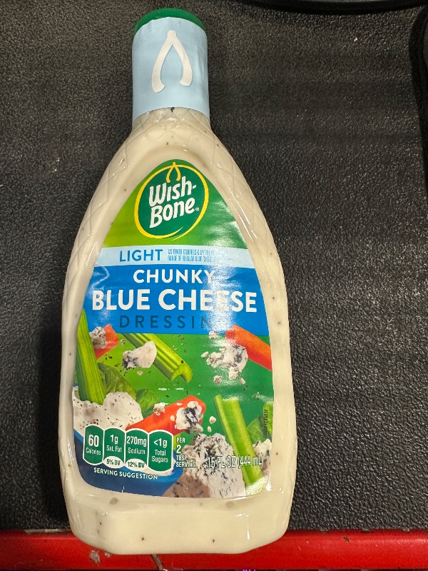 Photo 1 of (EXPIRED)
Wish-Bone Light Chunky Blue Cheese Dressing, 15 FL oz