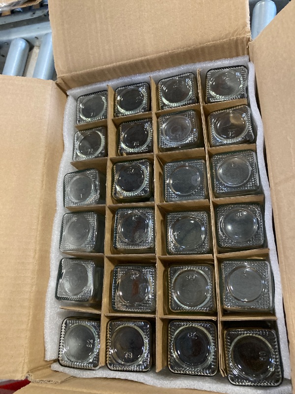 Photo 1 of AISIPRIN Glass Spice Jars with Bamboo Lids | Square Spice Jar with Labels | Spice Bottles With Shaker Lids | Spice Containers | for Cabinet,Drawer,Spice Rack | Seasoning Organizer (Pack of 24)