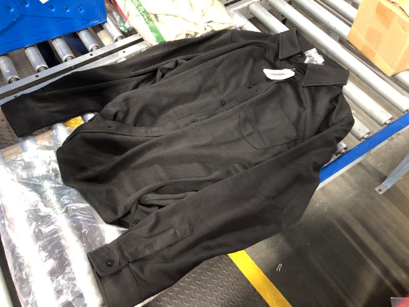Photo 1 of ***SIZE XL*** COOFANDY Mens Untucked Shirts Long Sleeve Casual Button Down Shirts Wrinkle Free Shacket Jacket, Black