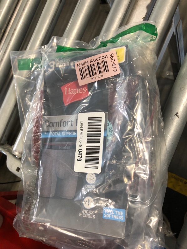Photo 1 of Hanes Total Support Pouch Men's Boxer Briefs Pack, Anti-Chafing, Moisture-Wicking Underwear, Odor Control (Reg or Long Leg)