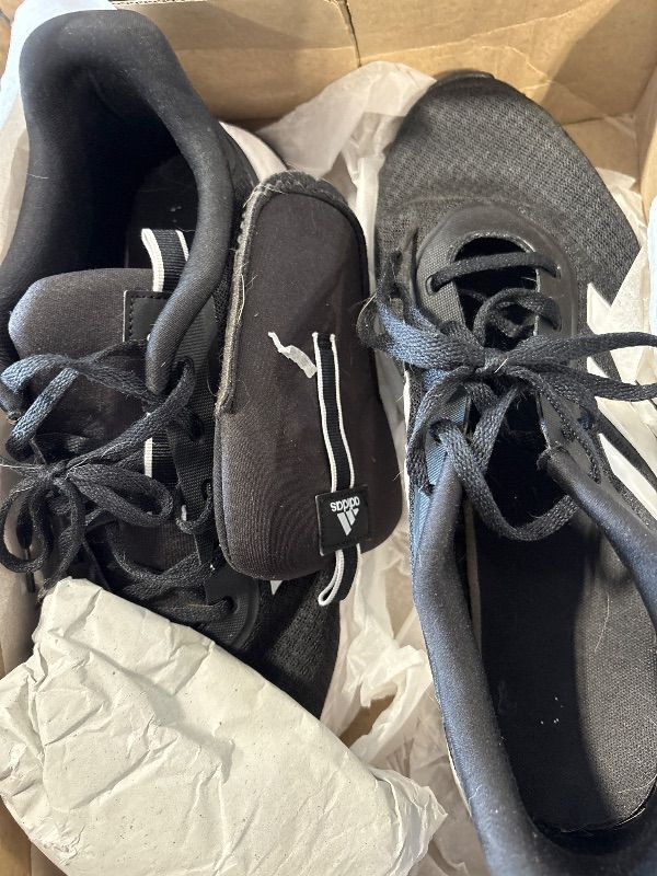 Photo 1 of **MISSING TONGUE ON ONE OF THE SHOES**adidas Men's X_PLR Path Sneaker, Black/White/Black, 13