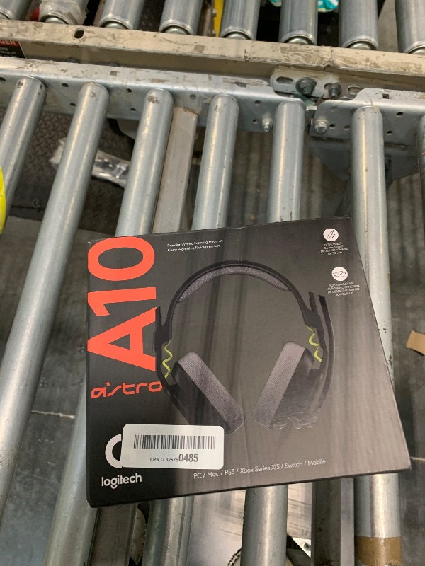 Photo 1 of Logitech G Astro A10 Gen 2 Cross-Platform Wired Gaming Headset for PlayStation 5/4, Xbox S|X, Nintendo Switch, PC: 3.5mm Headphone Jack, 32mm Drivers, Flip-to-Mute Mic, Over-Ear - Black/Xbox Edition