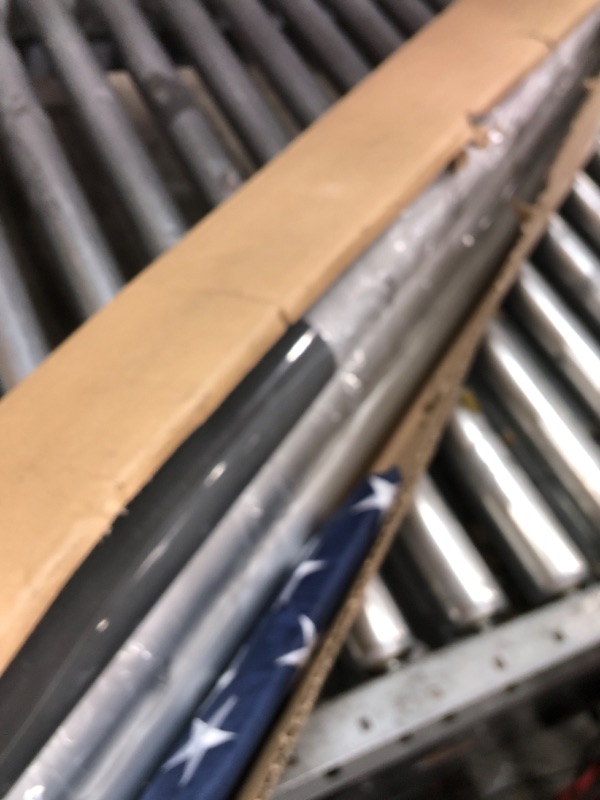 Photo 1 of 25FT Flag Pole Kit, Heavy Duty 12 Gauge Extra Thick Aluminum Outdoor In-Ground Flagpole, Golden Ball Top, 3x5 USA - Outdoor Flag Poles for Residential Commercial Garden(Silver, 25FT- Extra Thick)