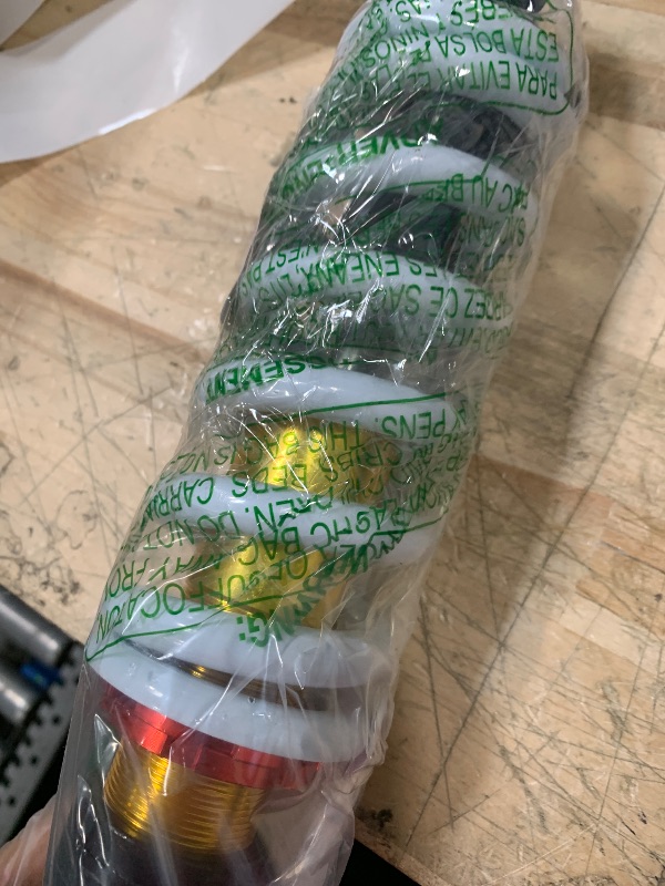 Photo 1 of ***(NO RETURNS OR REFUNDS/ FOR PARTS ONLY/ NON FUNCTIONAL)***
labwork 10.5" 270mm Rear Mono Shock Spring for 110cc 125cc 800lbs Coolster SDG SSR Dirt Pit Bike White