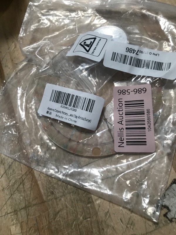Photo 1 of Akamino Ceramic Pottery Trimming Spinner Tools, Rotary Disc Pottery Wheel Trimmer Tool Clay Tools with Metal Pottery Throwing Wheel for Potters and Clay Artists(Large)
