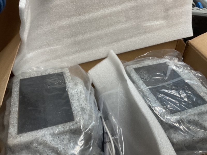 Photo 1 of ***BOTH SPEAKERS INCLUDED, ONLY ONE SPEAKER WORKS.***
NiceBuy Solar Bluetooth Rock Speakers Outdoor Waterproof Patio 2 Pack,Solar Powered Wireless Rock Speaker with Lights RGB and TWS Pair for Outside Garden BBQ Deck