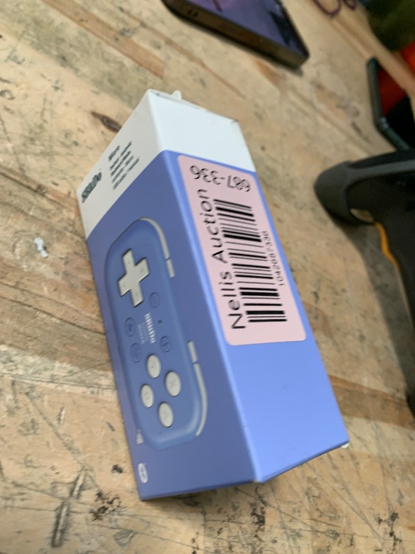Photo 1 of 8Bitdo Micro Bluetooth Gamepad Pocket-sized Mini Controller for Switch, Android, and Raspberry Pi, Supports Keyboard Mode (Blue)