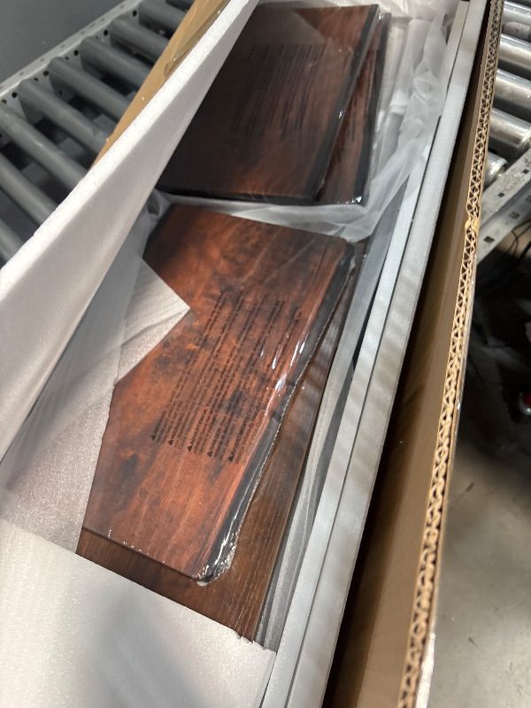 Photo 1 of (Used)(incomplete)MJOMKN TV Stand with Mount and Power Outlet, Swivel TV Stands Mount with LED Lights for 32/45/55/60/65 inch TVs, Entertainment Center with Storage/Drawers, Media Console for Living Room, Bedroom