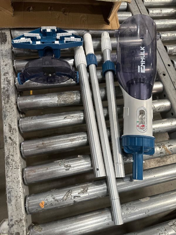 Photo 1 of ** SEE NOTES ** 
Pool Vacuum for Above Ground Pool with a Telescopic Pole, Running time up to 1H, T403 Handheld Rechargeable Pool Cleaner with Powerful Suction up to 18.5 gallons/min, Ideal for Leaves, Debris