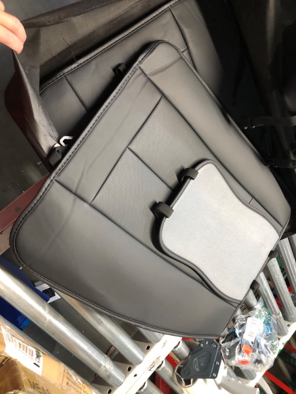 Photo 1 of ***USED - INCOMPLETE - ZIPPER BROKEN - SEE PICTURES***
Coverado Car Seat Covers Full Set, Seat Covers for Cars, Black Car Seat Cover, Car Seat Protector Waterproof, Nappa Leather Car Seat Cushion, Car Seat Covers Front Seats and Back Fit for Most Cars